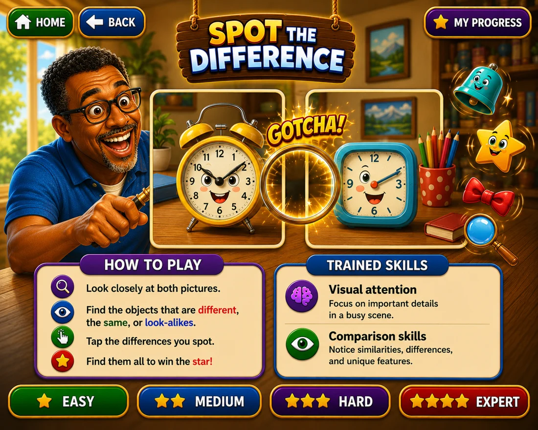 Spot the Difference exercise